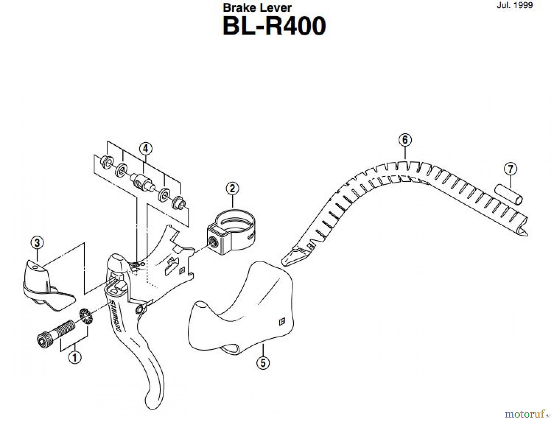  Shimano BL Brake Lever - Bremshebel BL-R400-EV