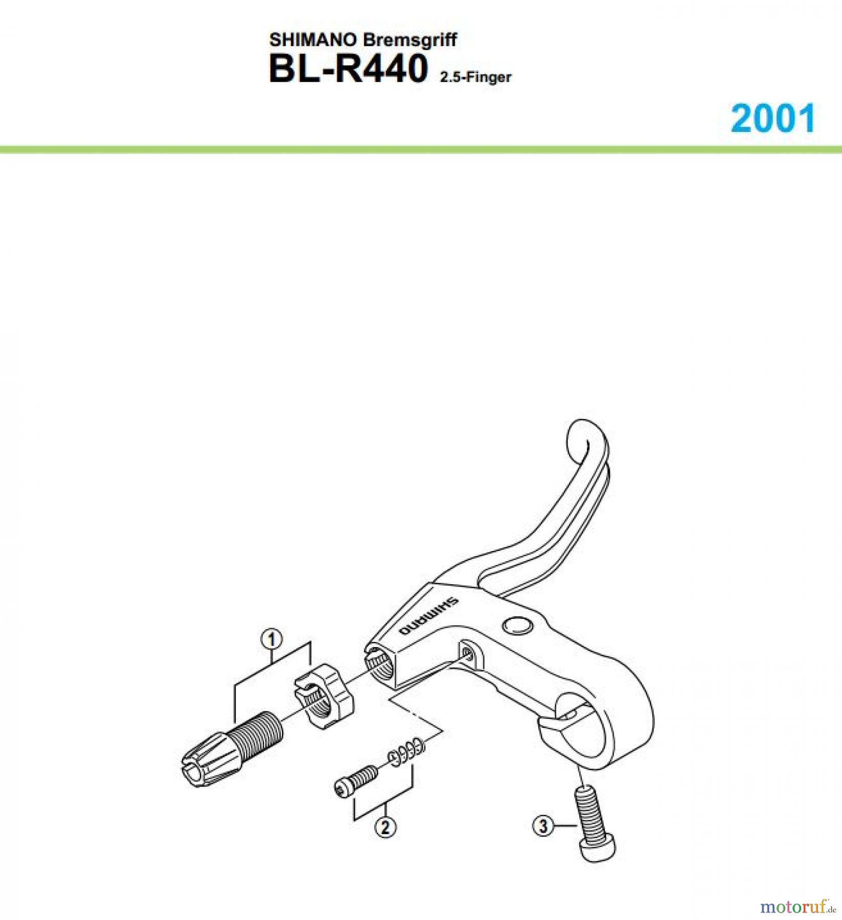  Shimano BL Brake Lever - Bremshebel BL-R440-01