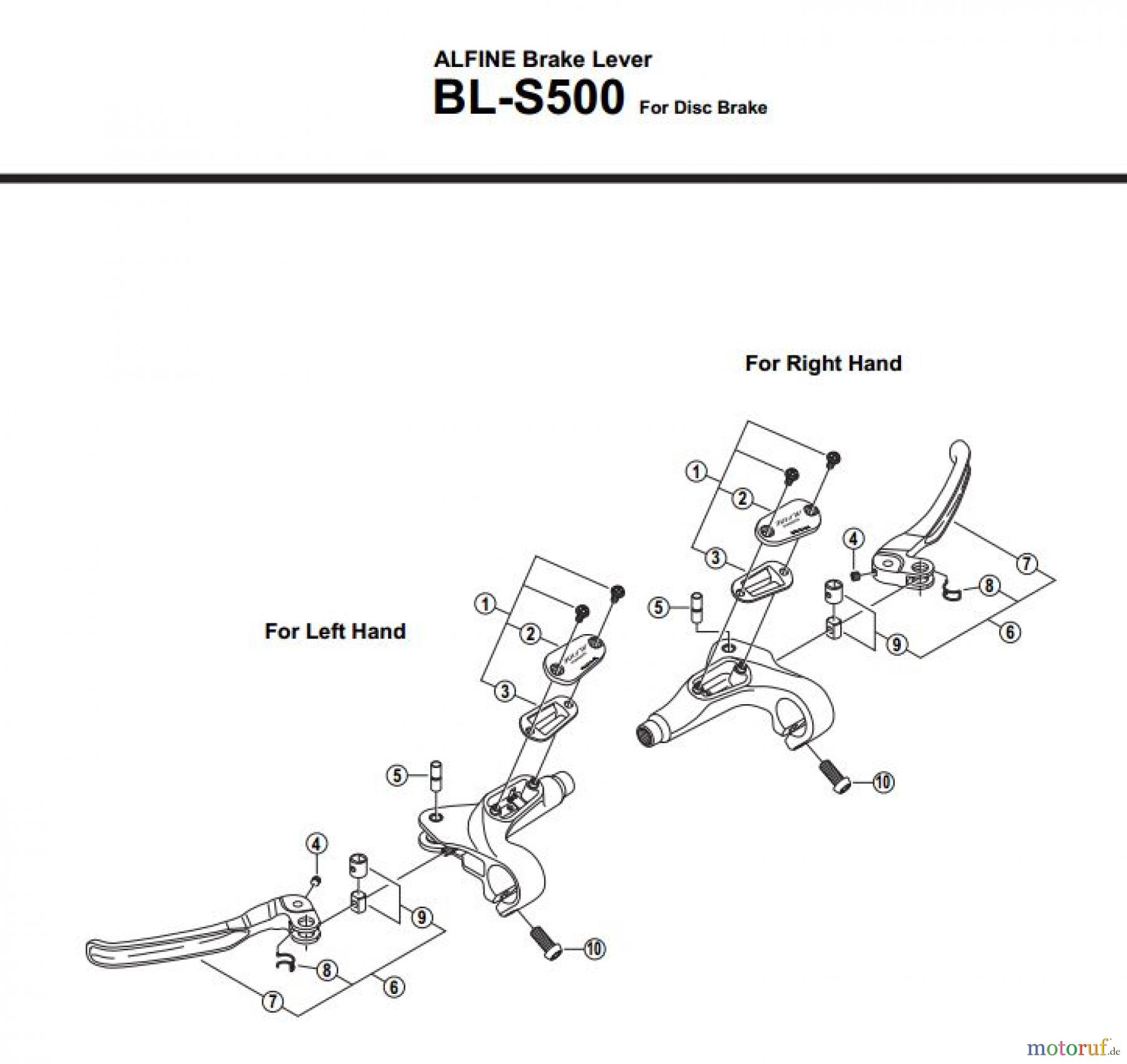  Shimano BL Brake Lever - Bremshebel BL-S500-2632A