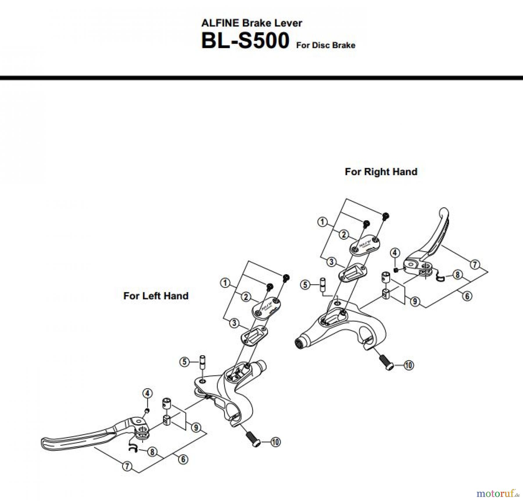  Shimano BL Brake Lever - Bremshebel BL-S500