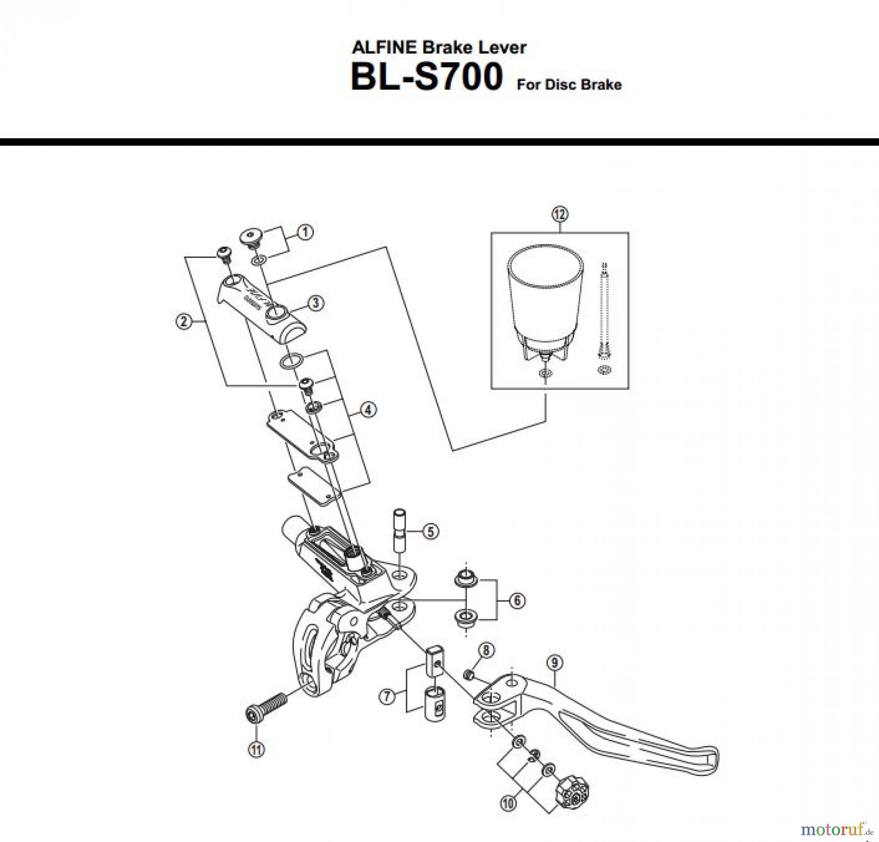  Shimano BL Brake Lever - Bremshebel BL-S700-3274A