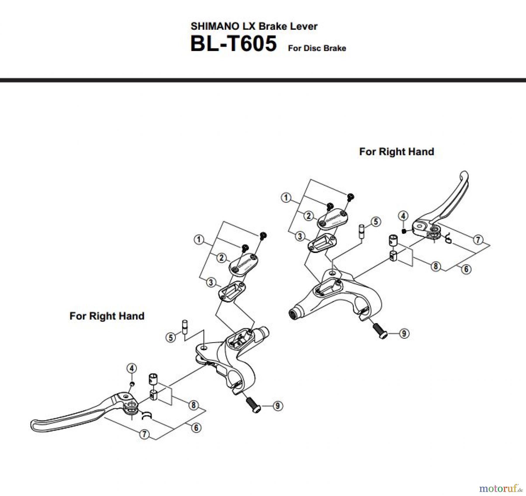  Shimano BL Brake Lever - Bremshebel BL-T605-2865