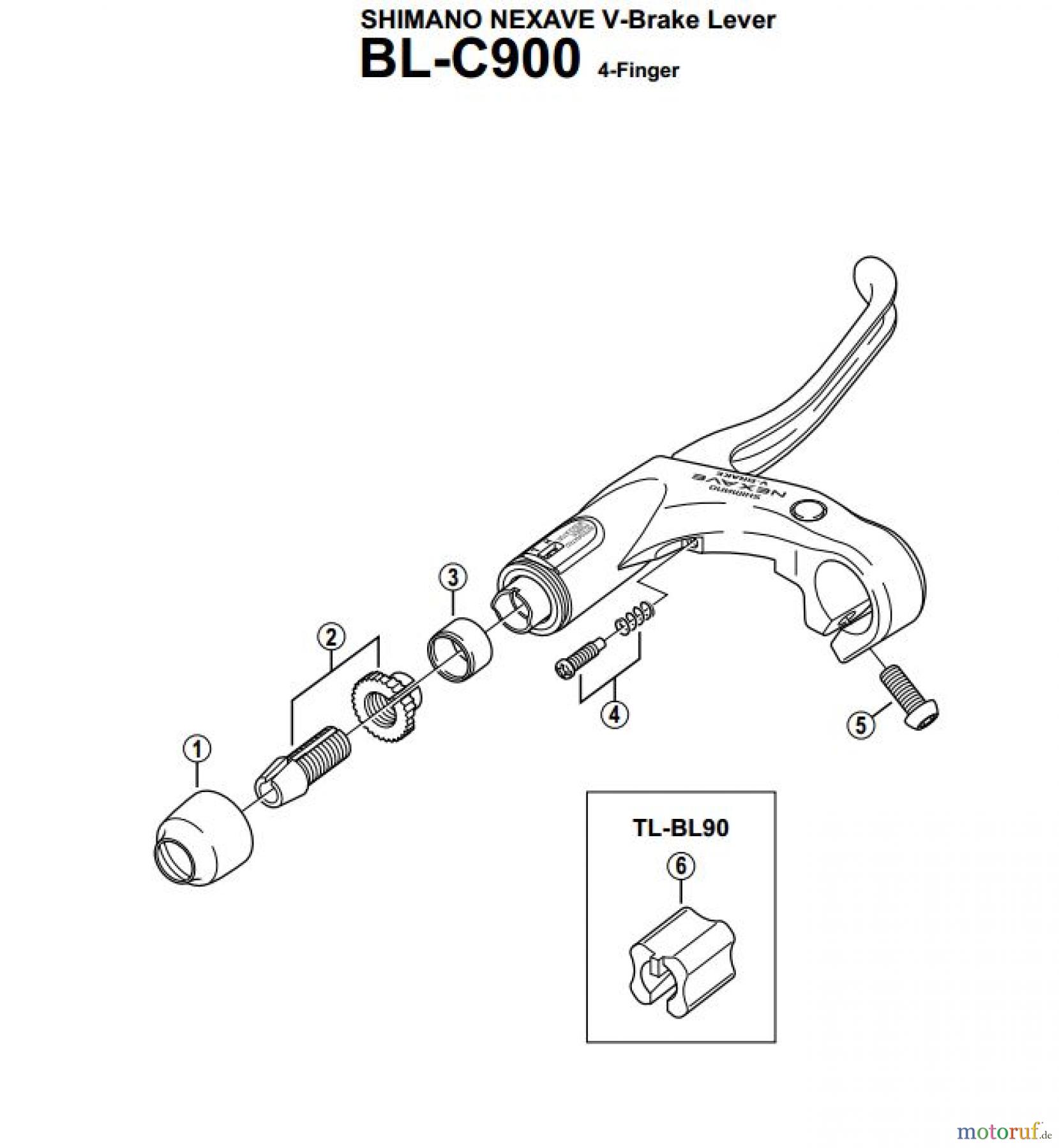  Shimano BL Brake Lever - Bremshebel BLC900