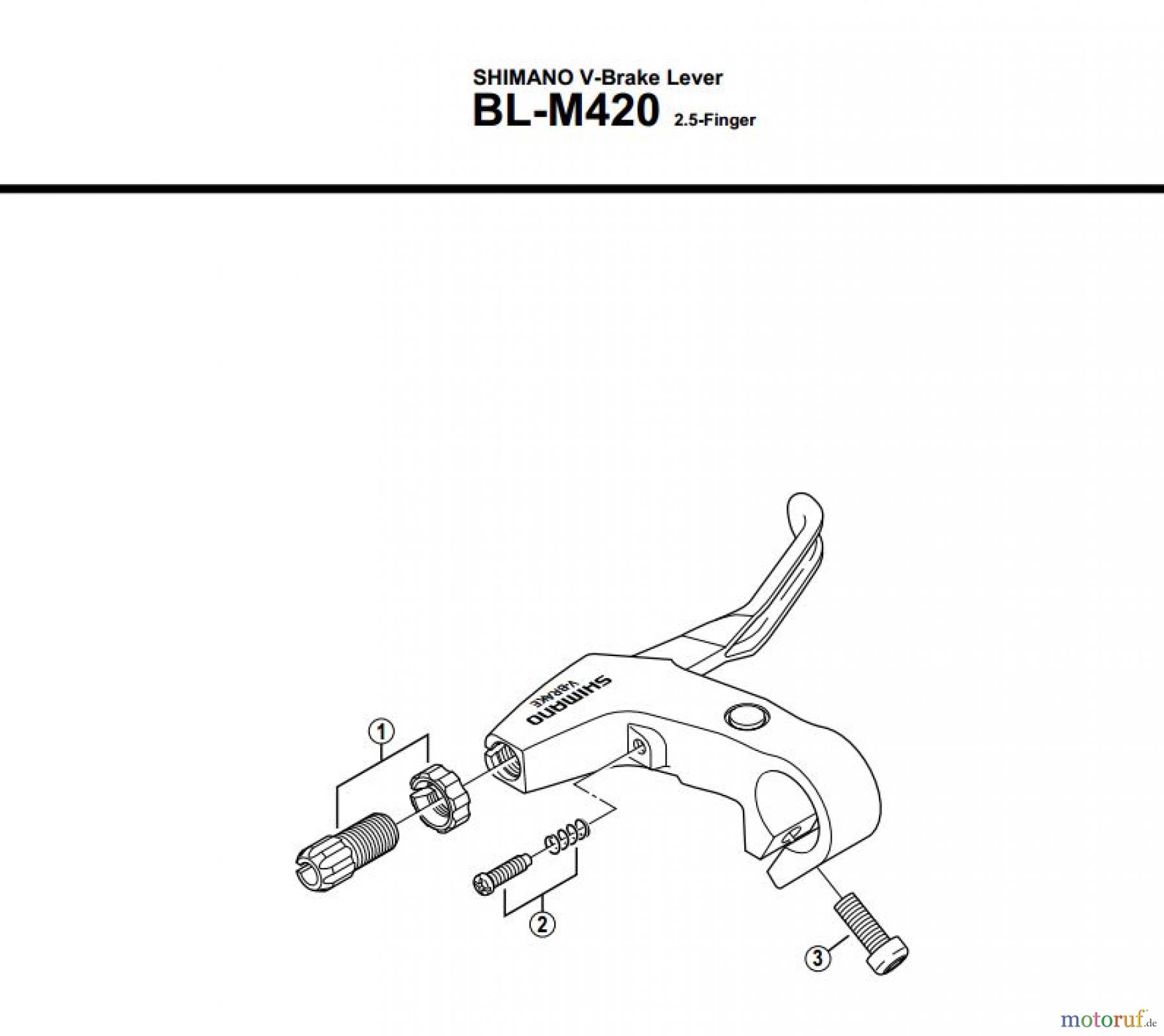  Shimano BL Brake Lever - Bremshebel BLM420