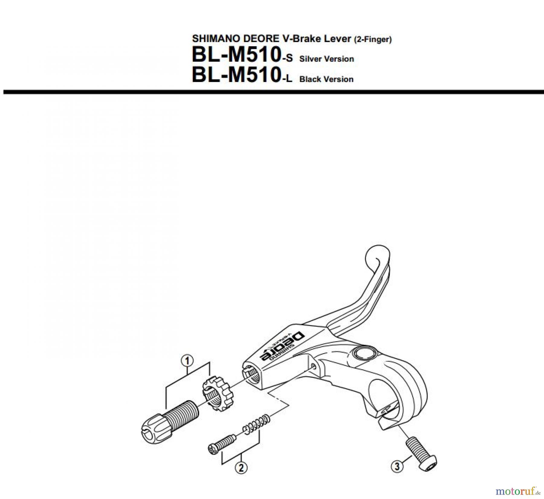  Shimano BL Brake Lever - Bremshebel BLM510