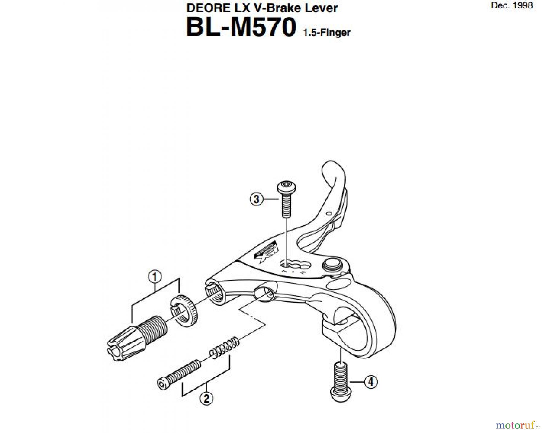  Shimano BL Brake Lever - Bremshebel BLM570