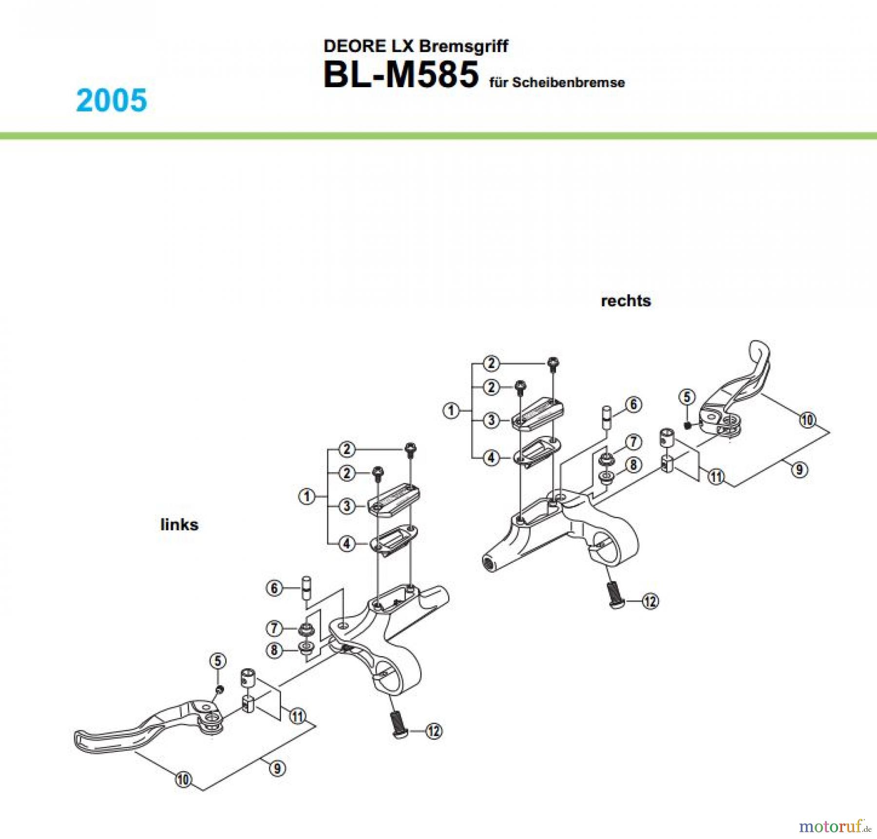  Shimano BL Brake Lever - Bremshebel BL_M585_05