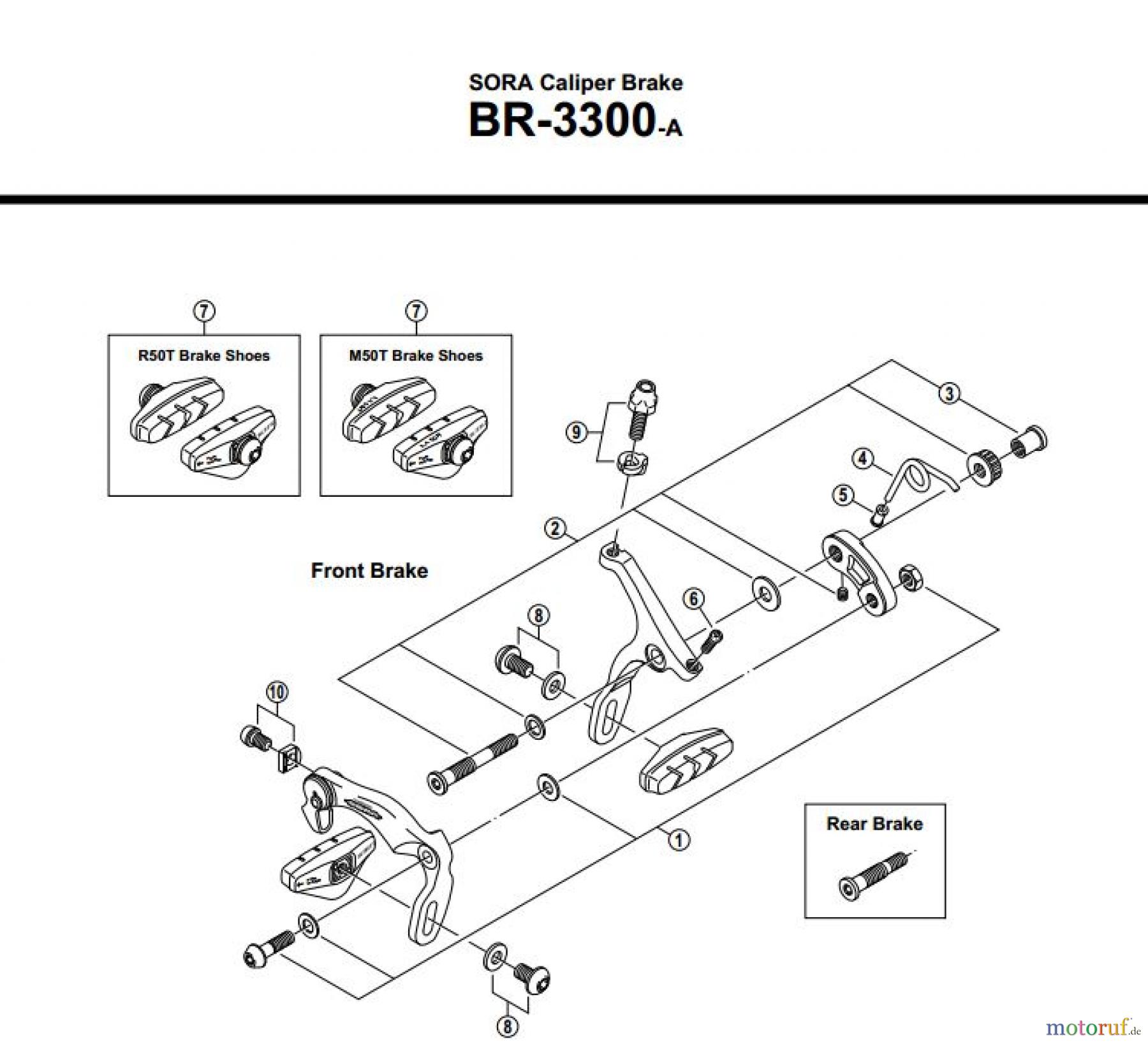  Shimano BR Brake - Bremse BR-3300-A-2543