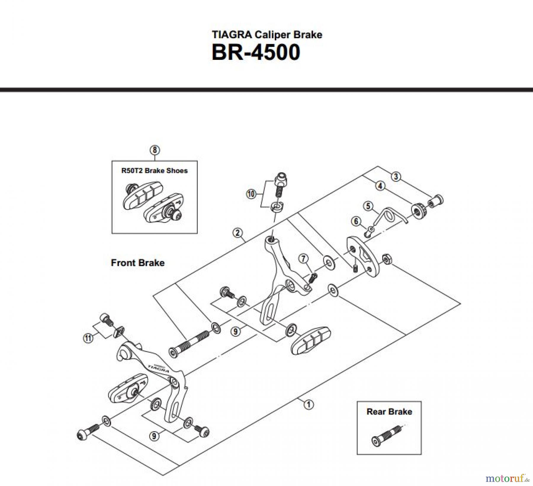  Shimano BR Brake - Bremse BR-4500