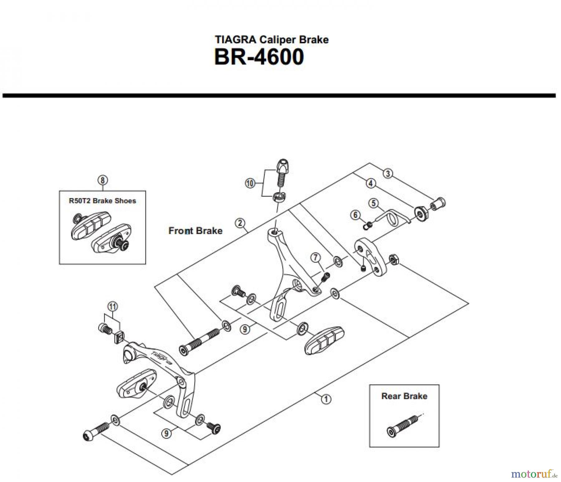  Shimano BR Brake - Bremse BR-4600-3142B