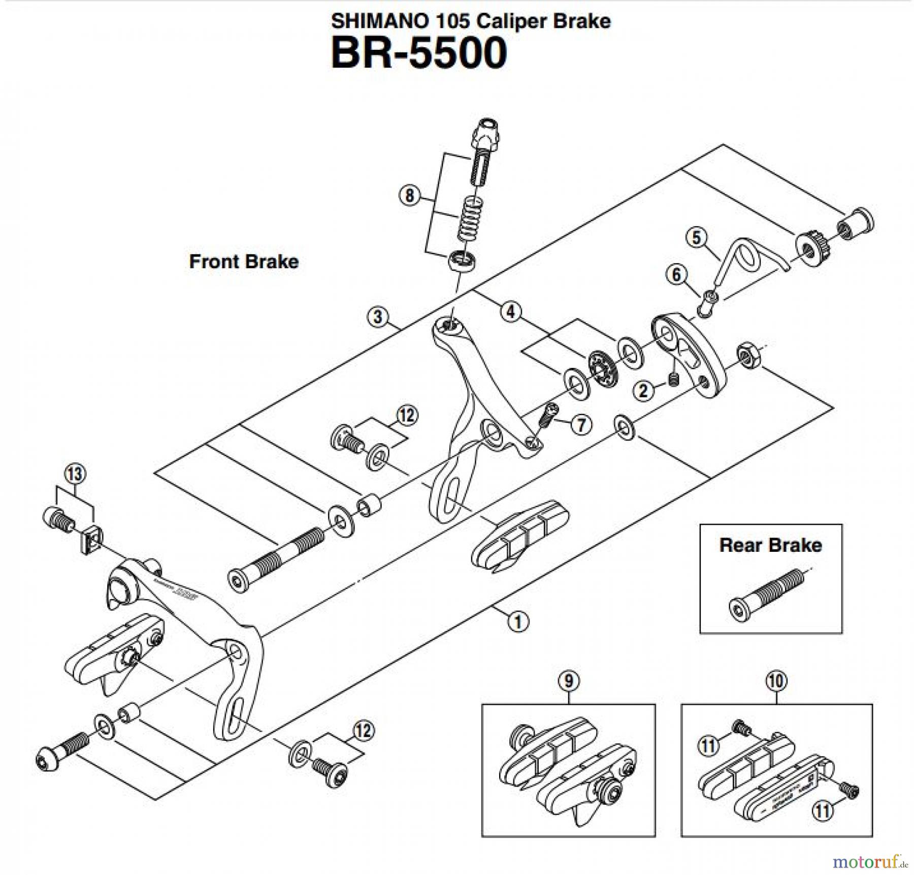  Shimano BR Brake - Bremse BR-5500