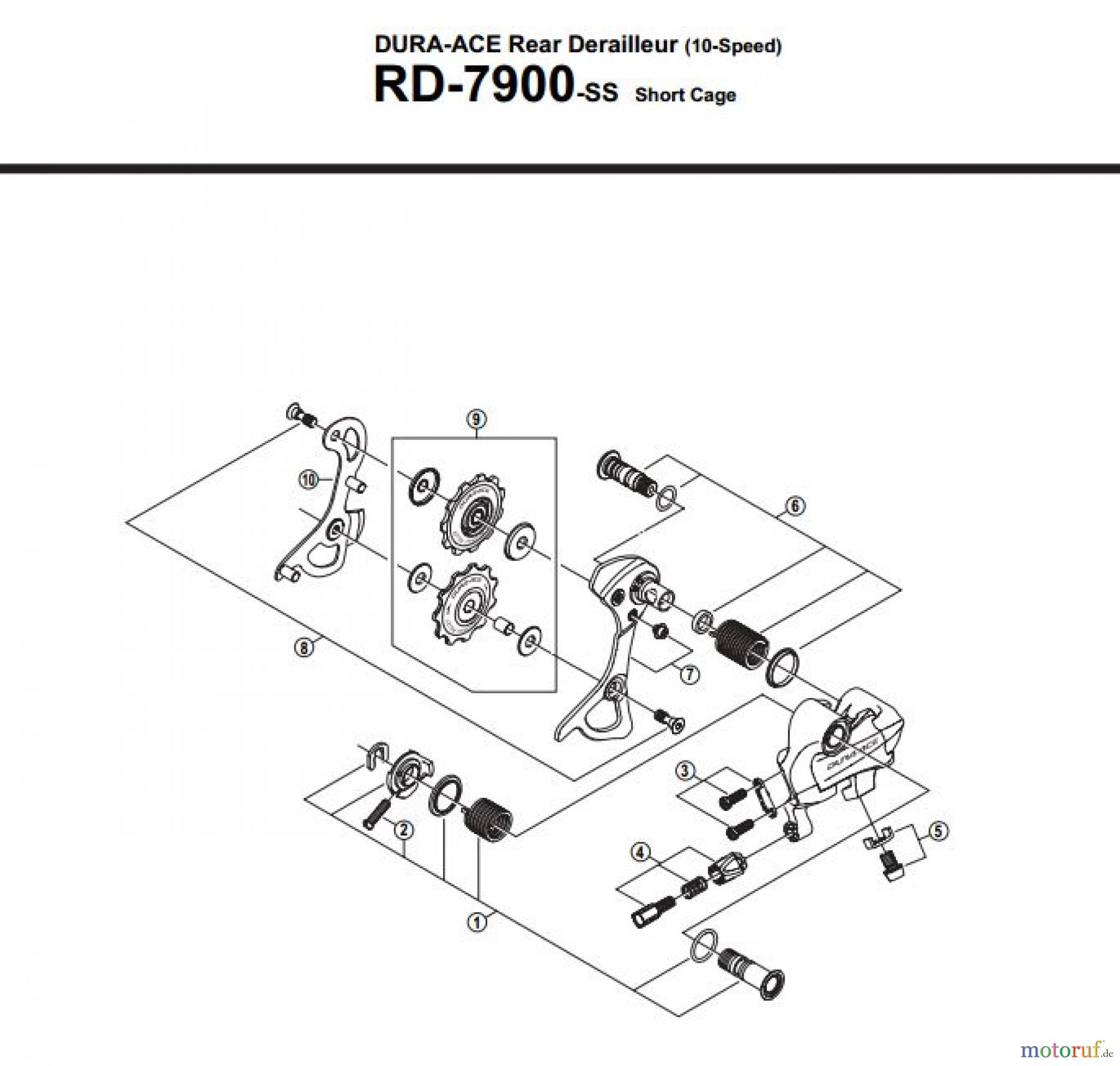  Shimano RD Rear Derailleur - Schaltwerk RD-7900-2871