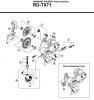 Shimano RD Rear Derailleur - Schaltwerk Spareparts RD-TX71-2763A