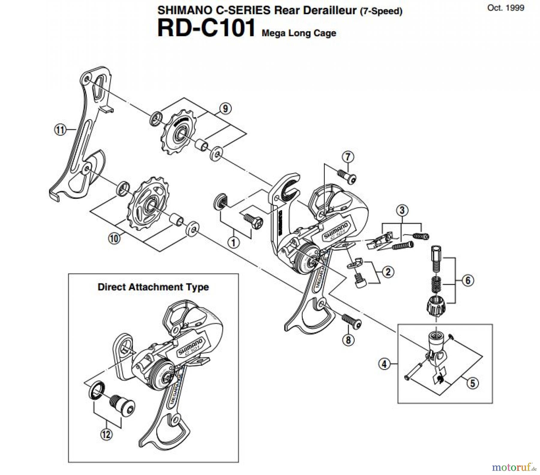  Shimano RD Rear Derailleur - Schaltwerk RD-C101