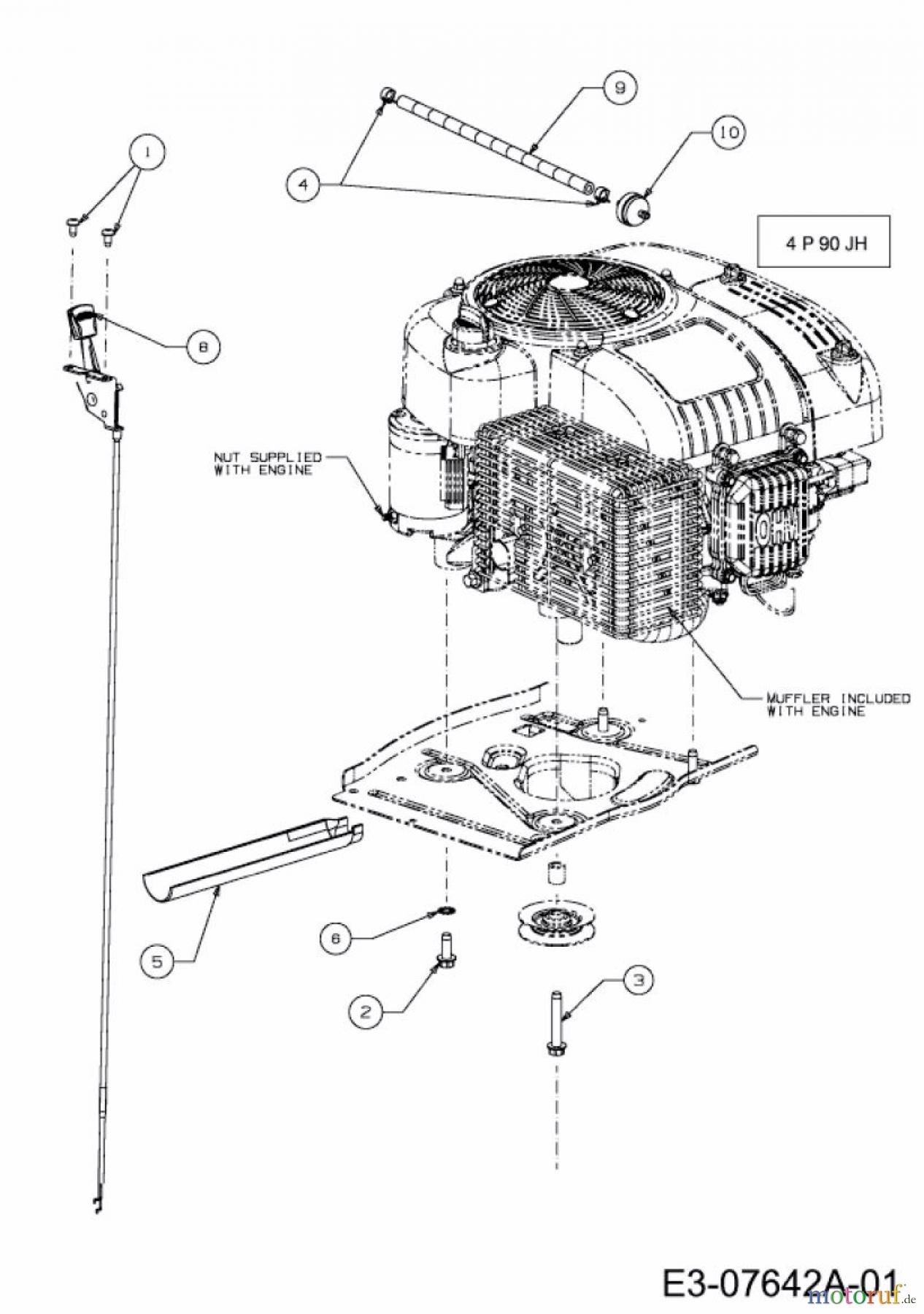  Wolf-Garten Lawn tractors Scooter Pro 13A226ED650  (2012) Throttle cable, Fuel filter, Engine accessories