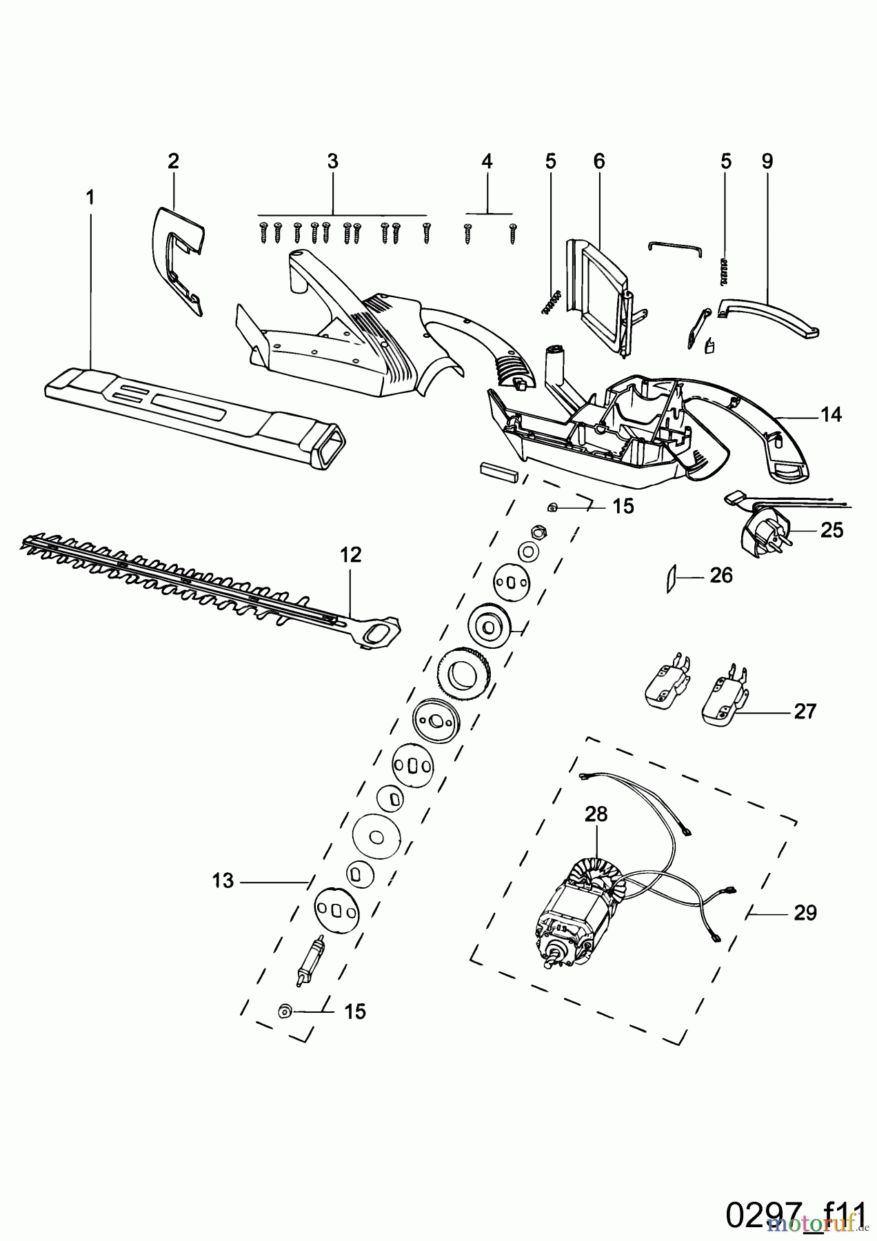  Wolf-Garten Hedge shears HS 40 E 7493000  (1997) Basic machine