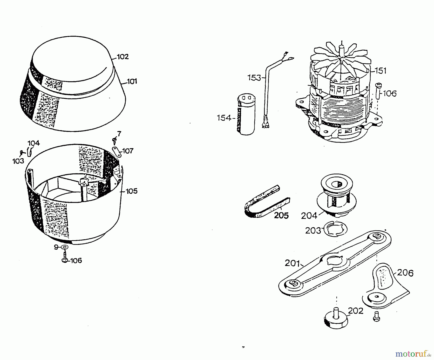  Wolf-Garten Electric mower self propelled 6.42 EA 4925080 Series D  (1996) Electric motor, Blade