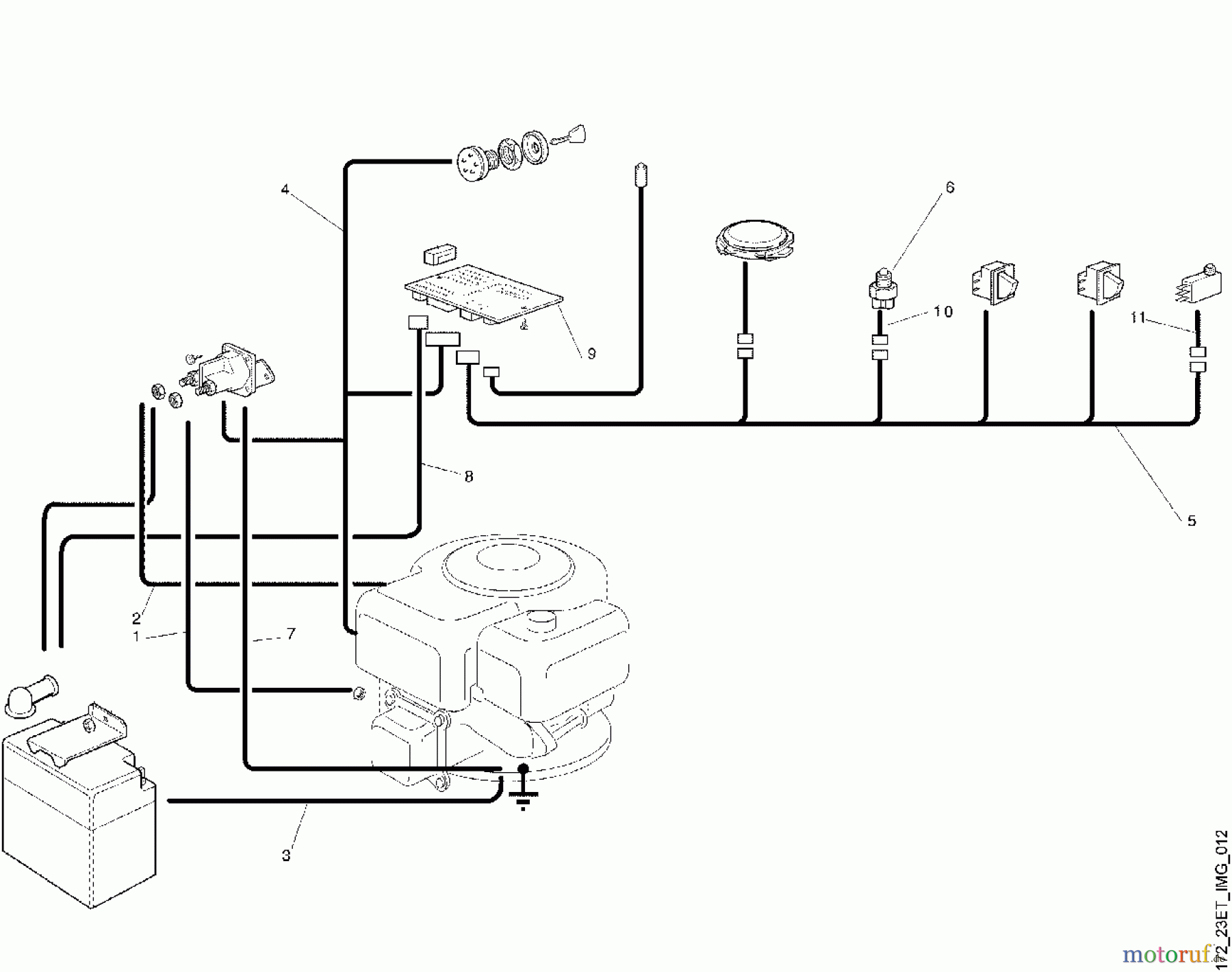  Viking Aufsitzmäher Aufsitzmäher MR 340 K1 - Elektrische Bauteile (f. ältere Bauart)