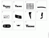 Viking Aufsitzmäher MR 340 Spareparts L - Aufkleber