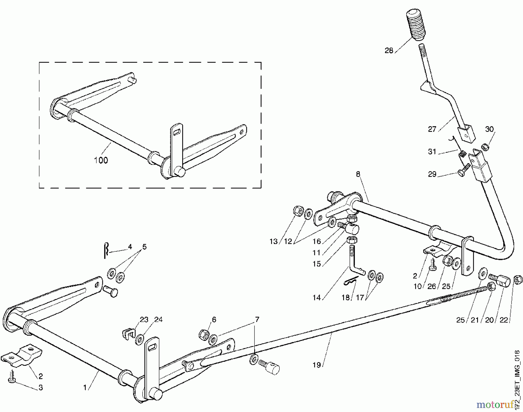  Viking Aufsitzmäher Aufsitzmäher MR 340 G - Mähwerkaushebung