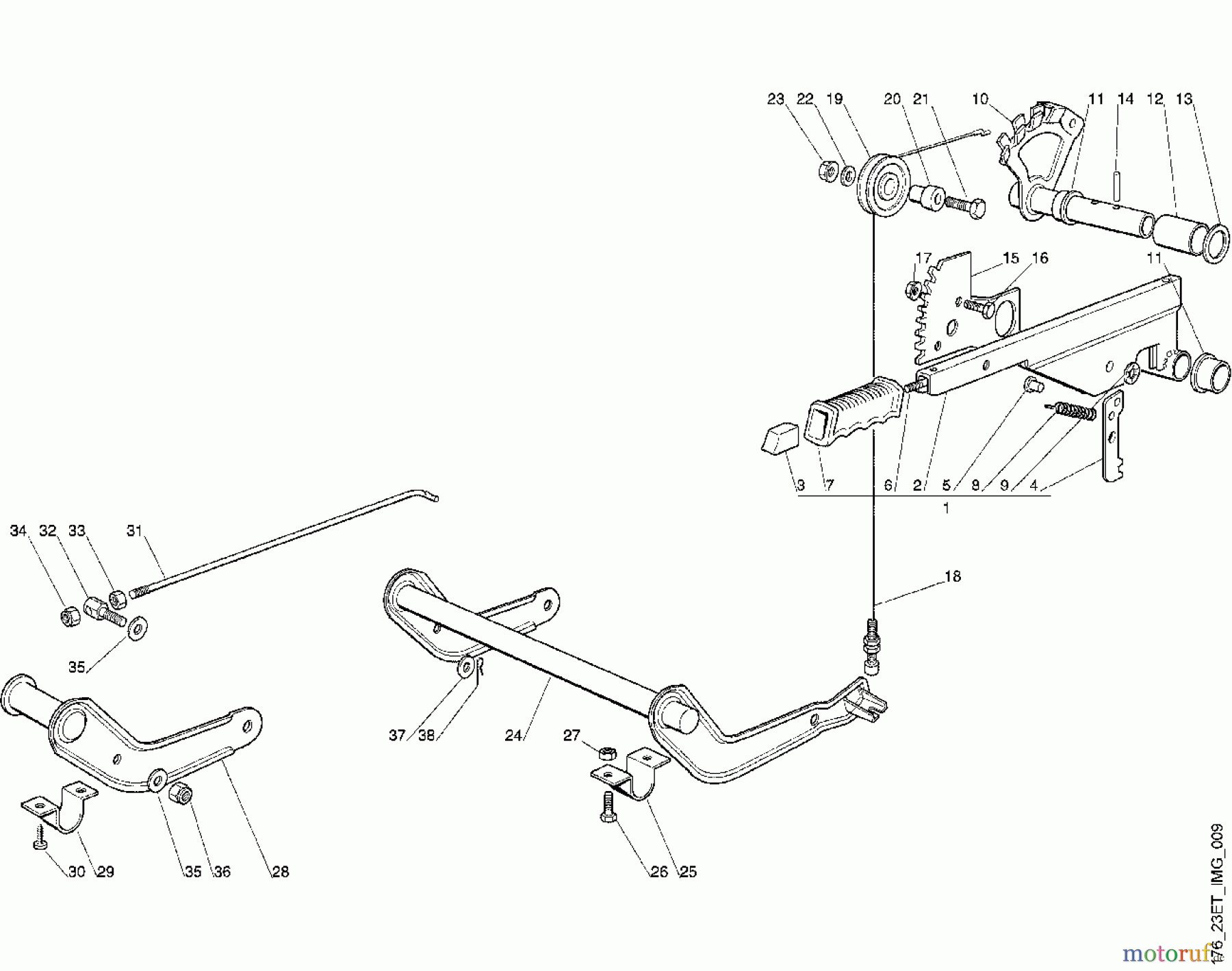  Viking Aufsitzmäher Aufsitzmäher MT 580 G - Mähwerkaushebung