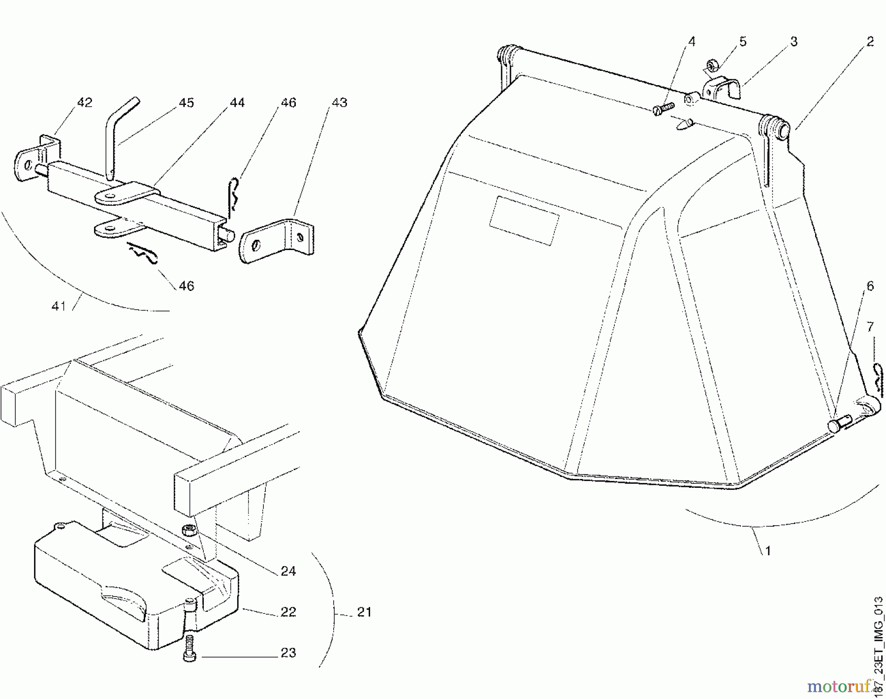  Viking Aufsitzmäher Aufsitzmäher MT 780 Modell 1999 M - Zubehörteile