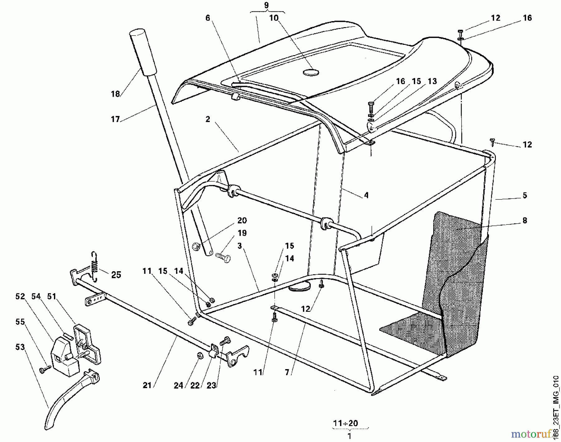  Viking Aufsitzmäher Aufsitzmäher MT 740 Modell 1999, 2000 J - Grasfangkorb