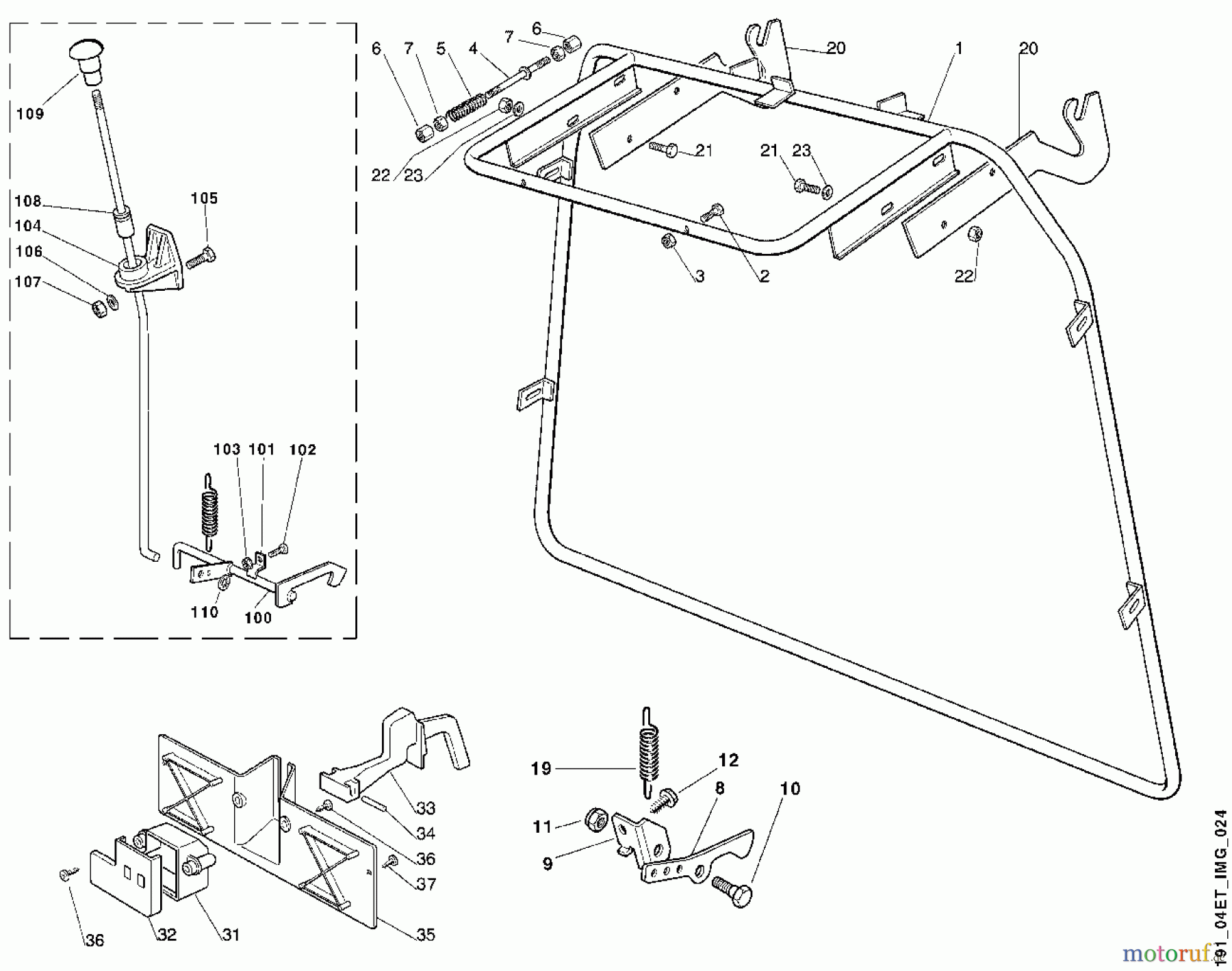  Viking Aufsitzmäher Aufsitzmäher MT 545 J - Grasfangkorb - 1