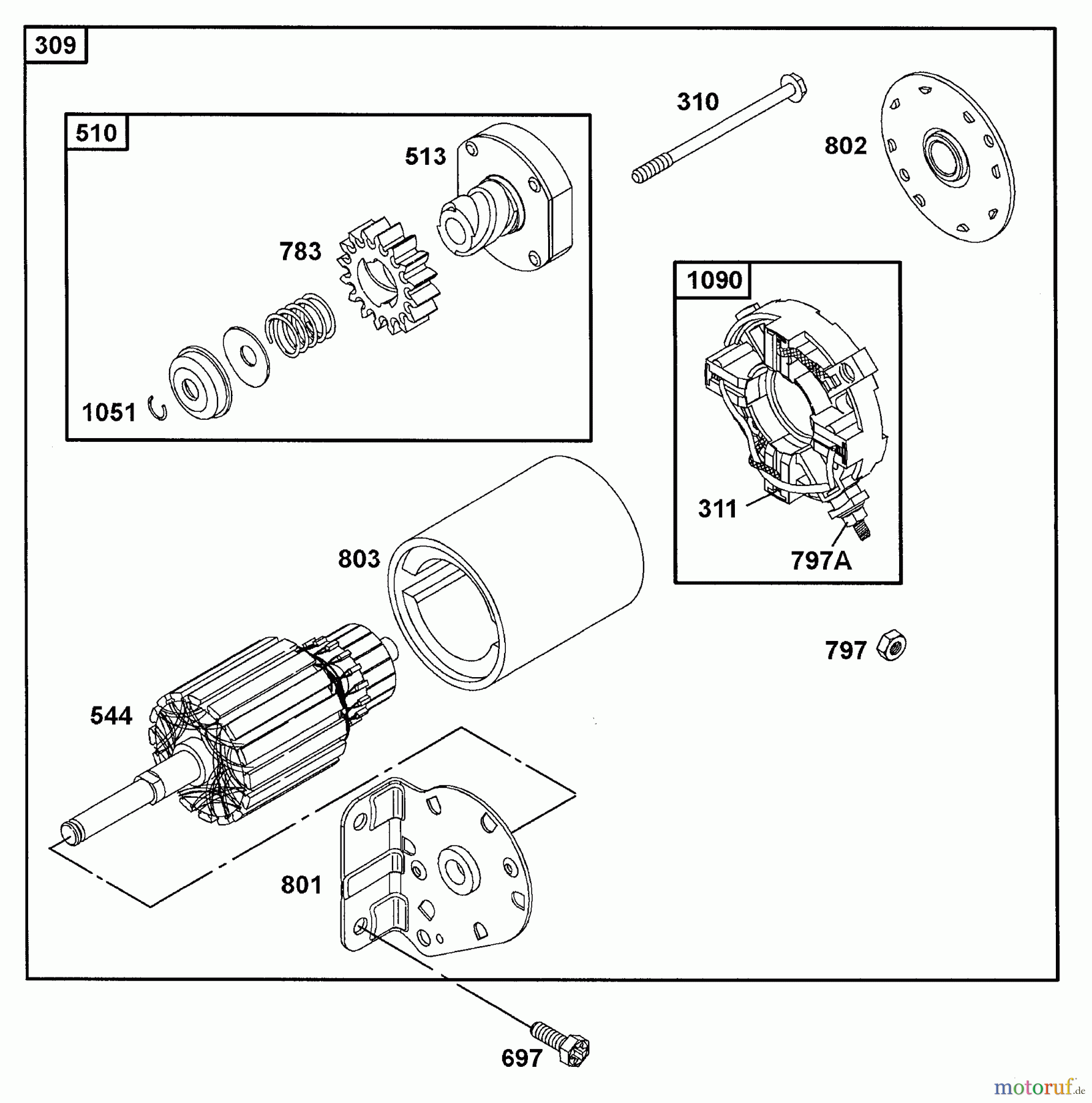  Wolf-Garten Petrol engines Briggs&Stratton Intek OHV 1002000  (2001) Electric starter