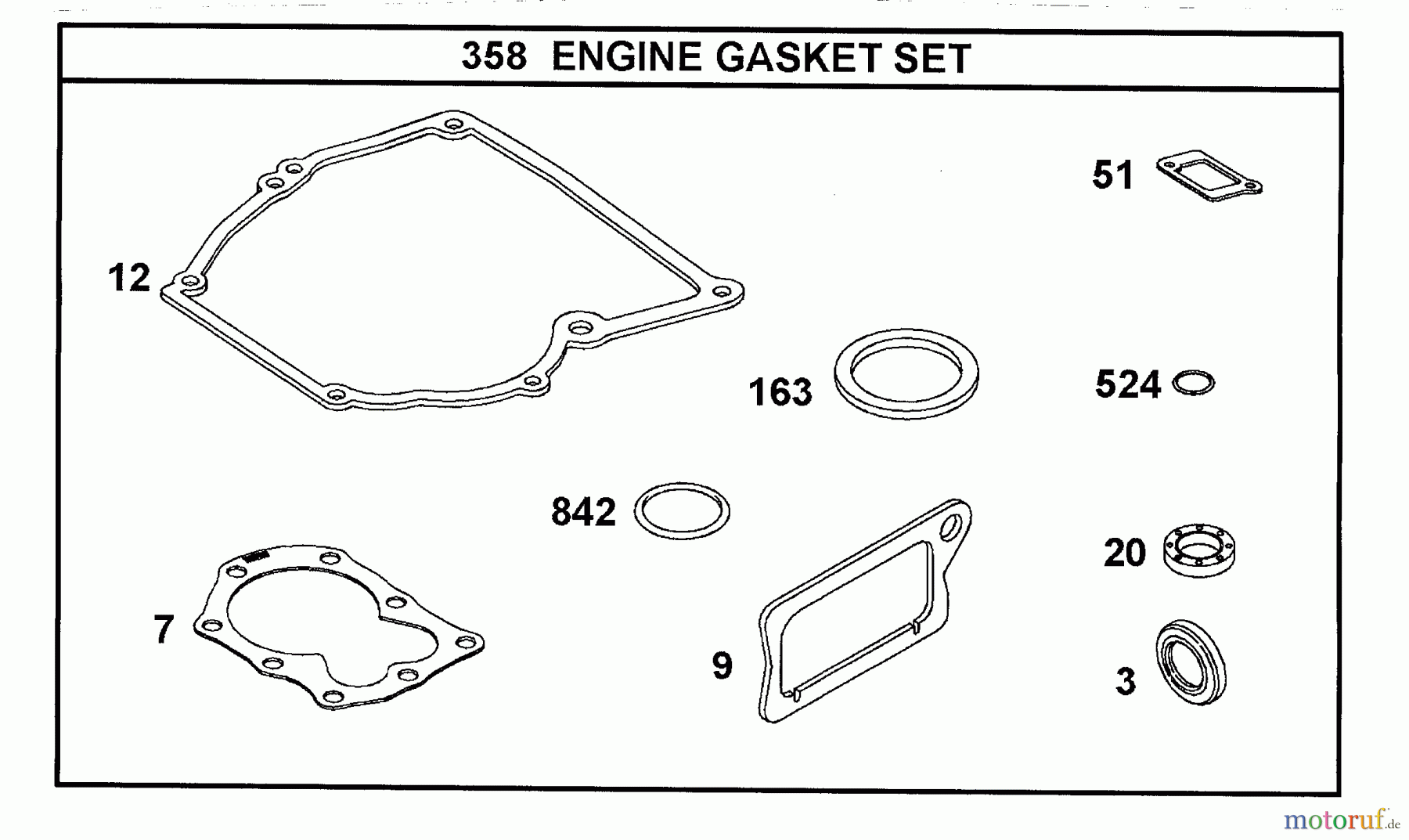  Wolf-Garten Petrol engines Briggs&Stratton Quattro 40 KAT 2056050  (2001) Seal Set