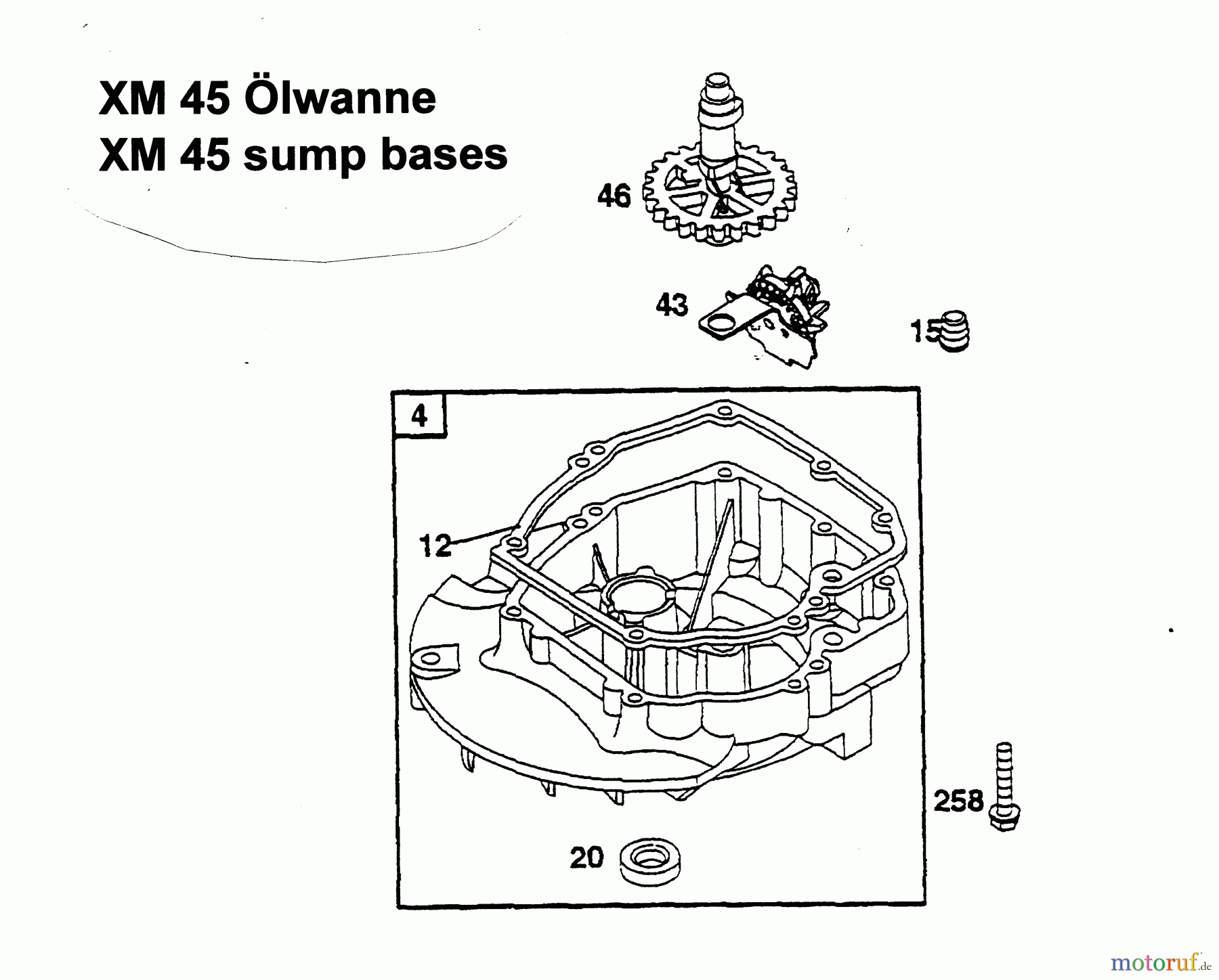  Wolf-Garten Petrol engines Briggs&Stratton Quantum XM 45 2066075  (2002) Crankcase cover, Governor