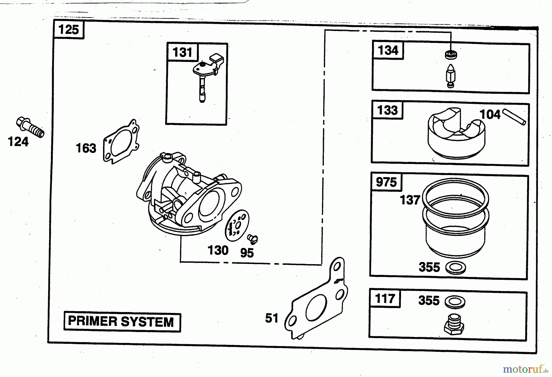  Wolf-Garten Petrol engines Briggs&Stratton Intek 60 2057000  (1998) Carburetor