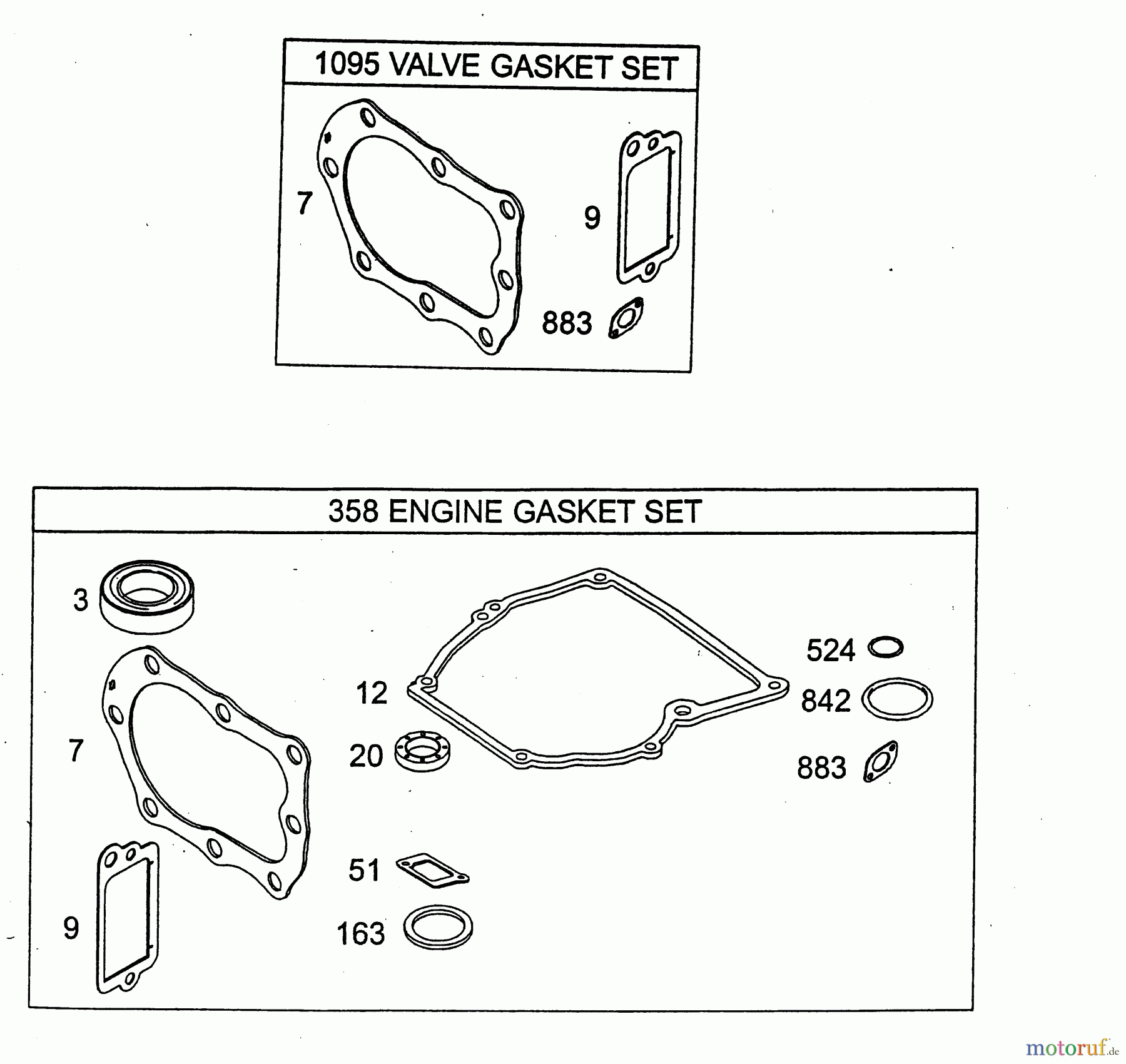  Wolf-Garten Petrol engines Briggs&Stratton Sprint 40 2079000  (2004) Seal Set