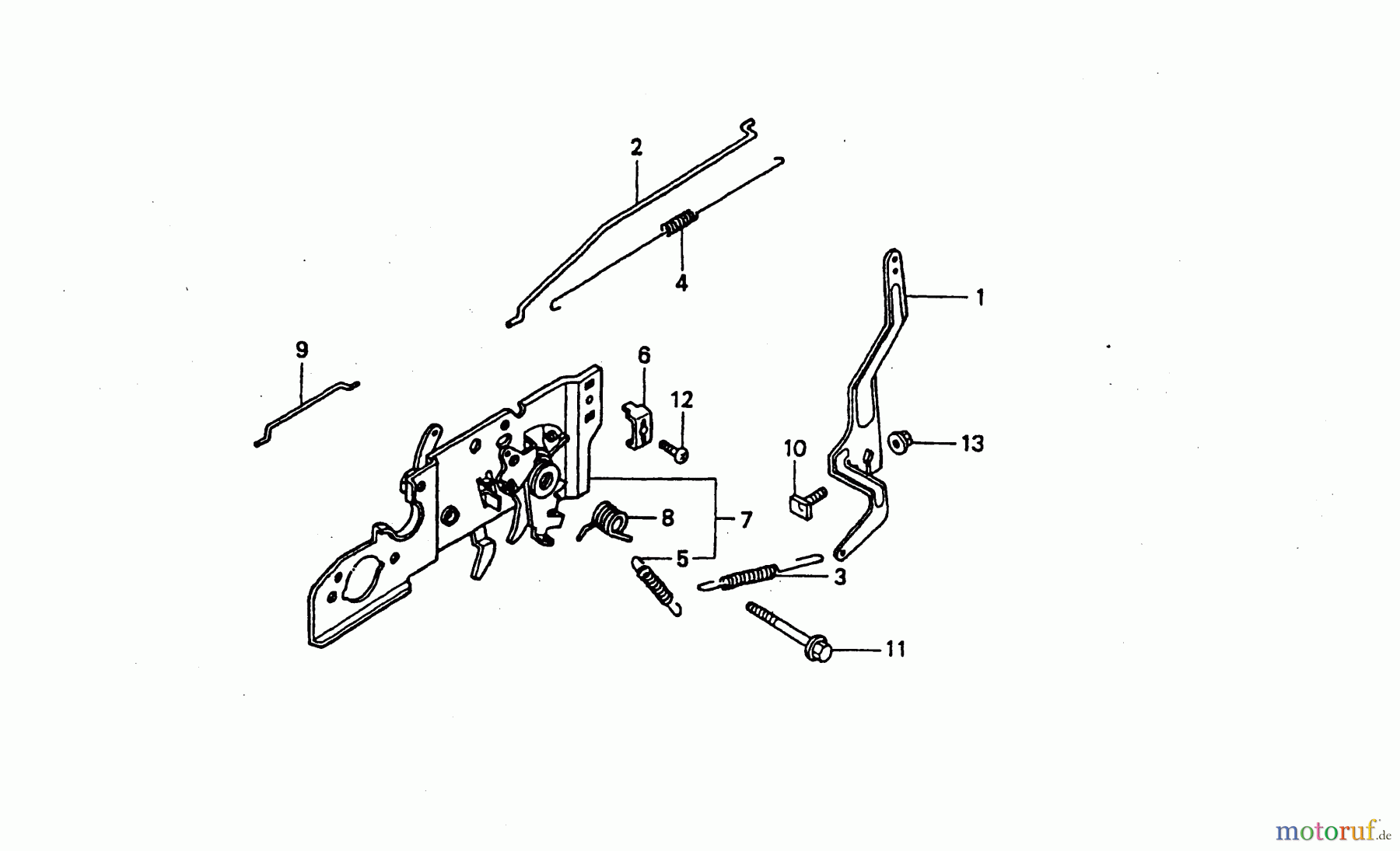  Wolf-Garten Petrol engines Honda GCV 135 2098000-135  (2004) Control