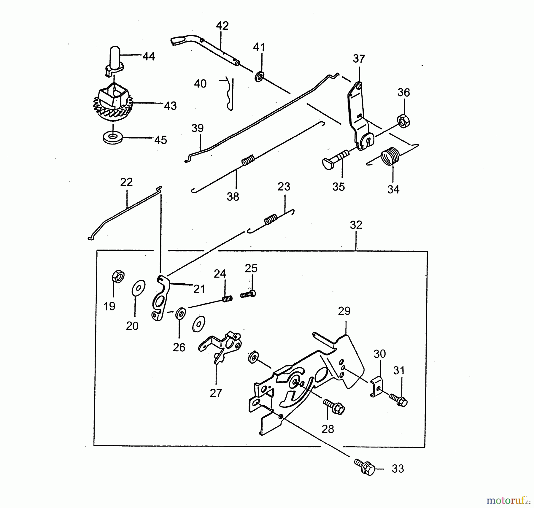  Wolf-Garten Petrol engines Kawasaki FC 150 V 2090065  (2003) Governor