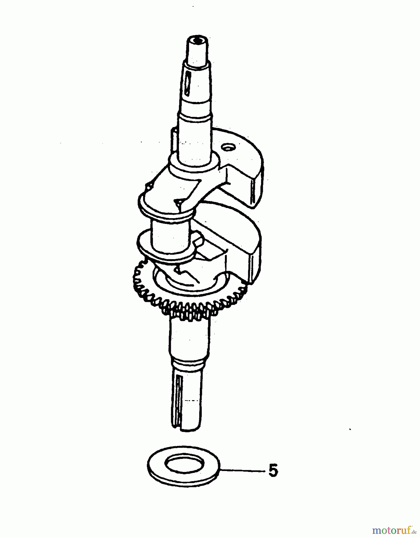  Wolf-Garten Petrol engines Honda GCV 160 2098000-160  (2004) Crankshaft