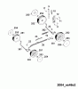 Wolf-Garten Esprit 46 E 4620683 Series B, C (2004) Spareparts Height adjustment, Wheels