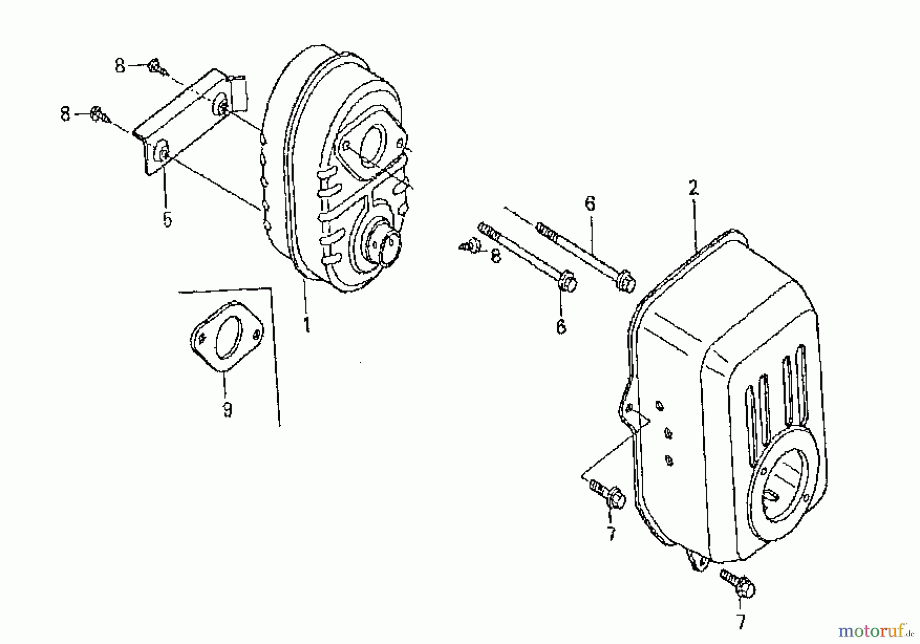  Wolf-Garten Petrol engines Honda GCV 135 2092000  (2006) Muffler