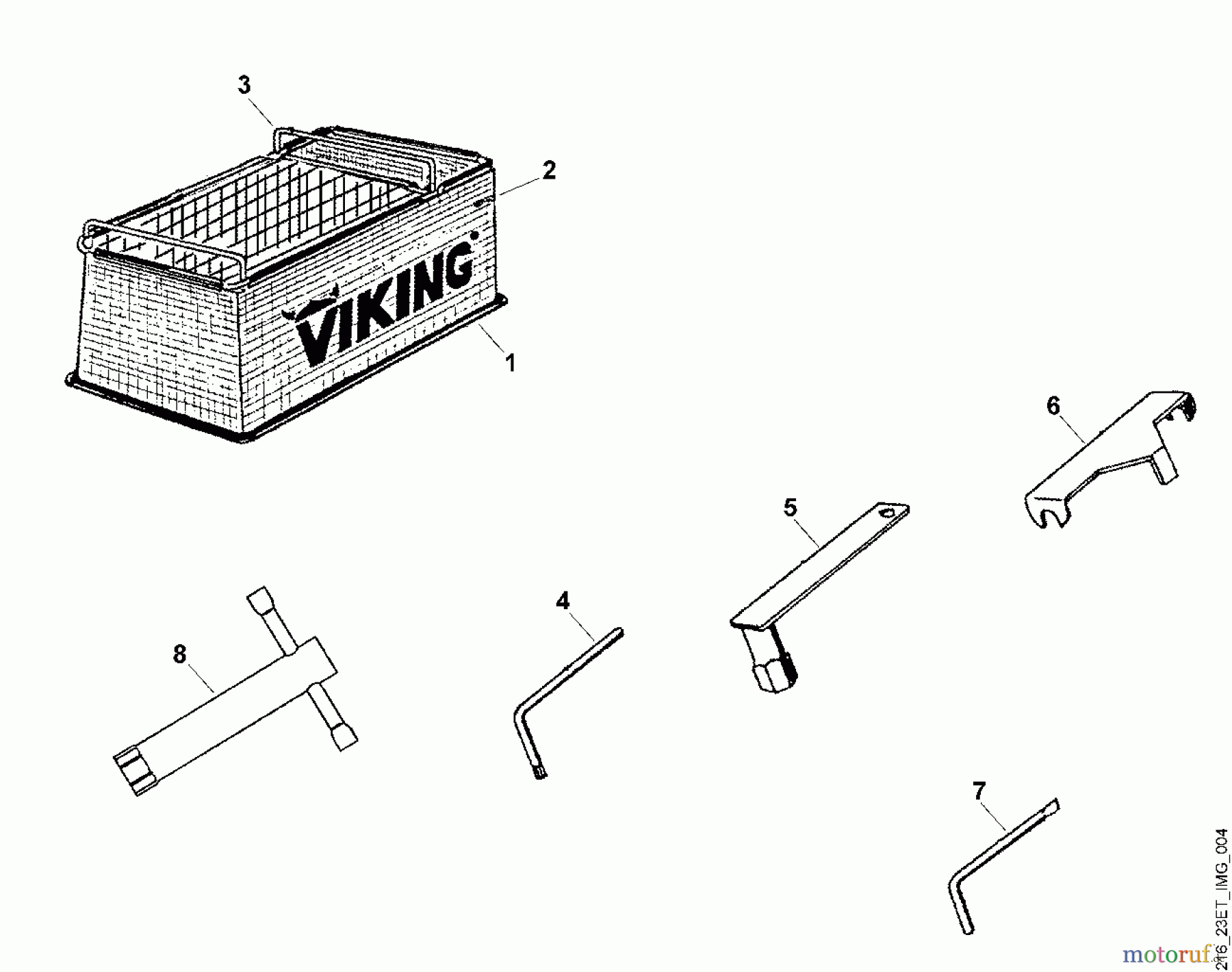  Viking Häcksler Benzin GB 350 D - Werkzeug, Zubehör