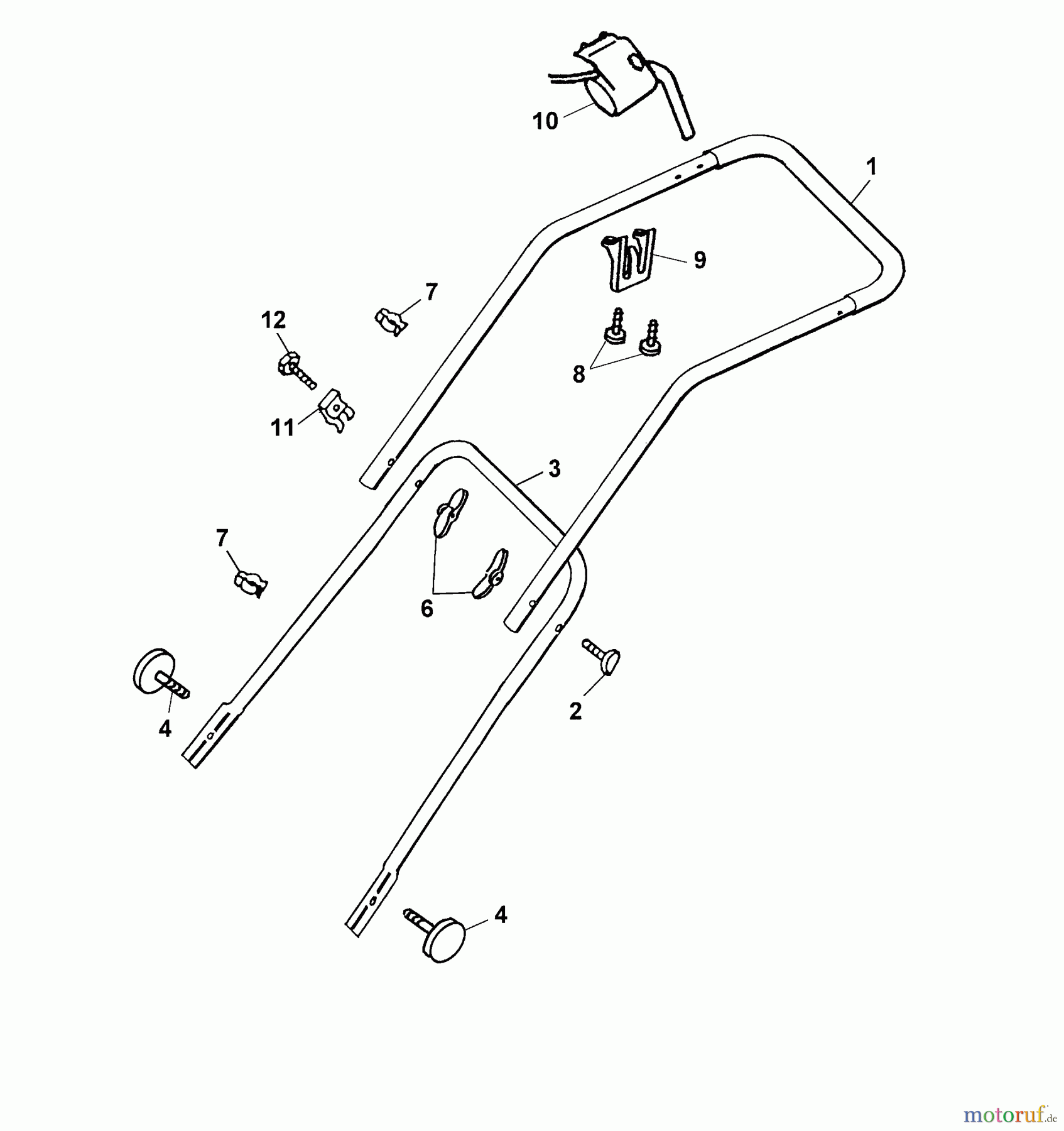  Wolf-Garten Electric mower 2.36 E 4906783 Series A  (2004) Handle