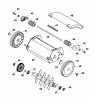 Wolf-Garten UV 28 EV 3615000 Series B (2005) Spareparts Rotor, Wheels