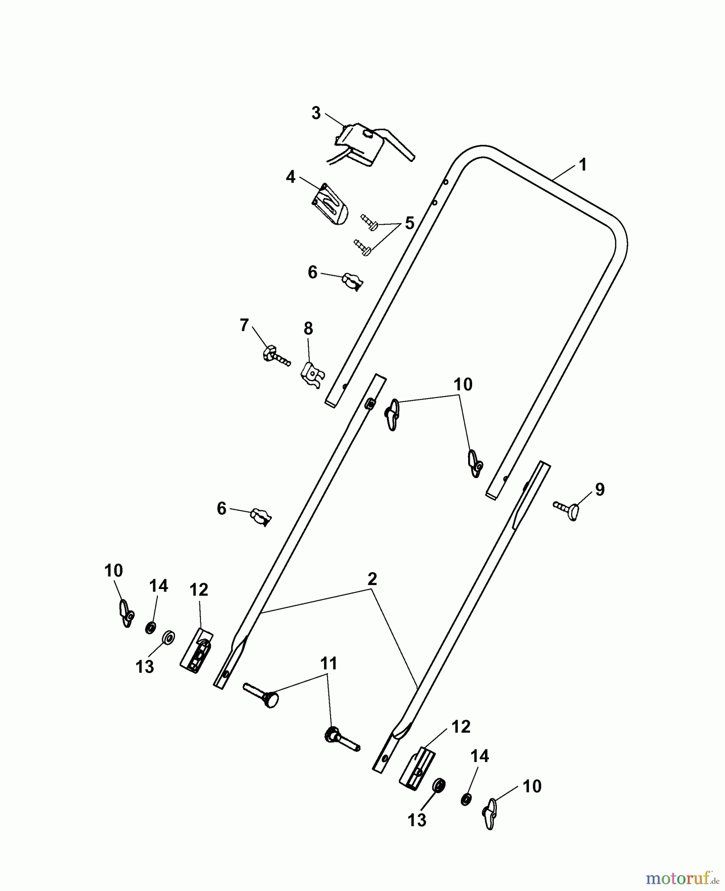  Wolf-Garten Groomer UL 33 E 3620000 Series G  (2007) Handle