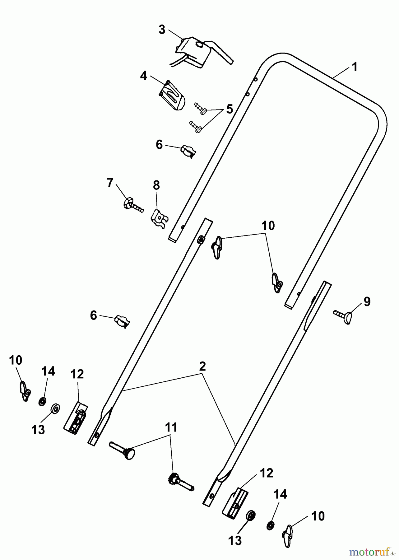  Wolf-Garten Groomer UL 33 EMD 3620006 Series A  (2006) Handle