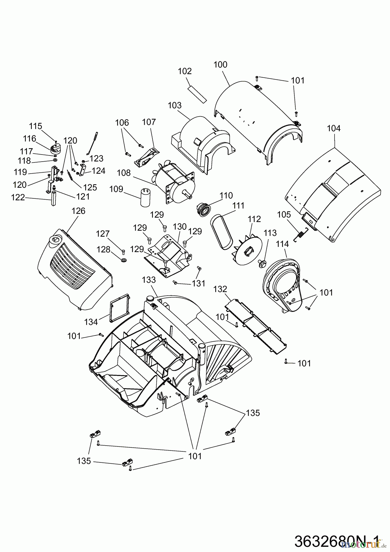  Wolf-Garten Electric verticutter UV 32 EV 3632680  (2012) Electric motor, Belt