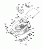 Wolf-Garten Esprit 40 E 4020680 Series E, F (2005) Spareparts Deck housing