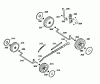 Wolf-Garten Compact plus Power Edition 40 E 4048000 Series A (2006) Spareparts Height adjustment, Wheels