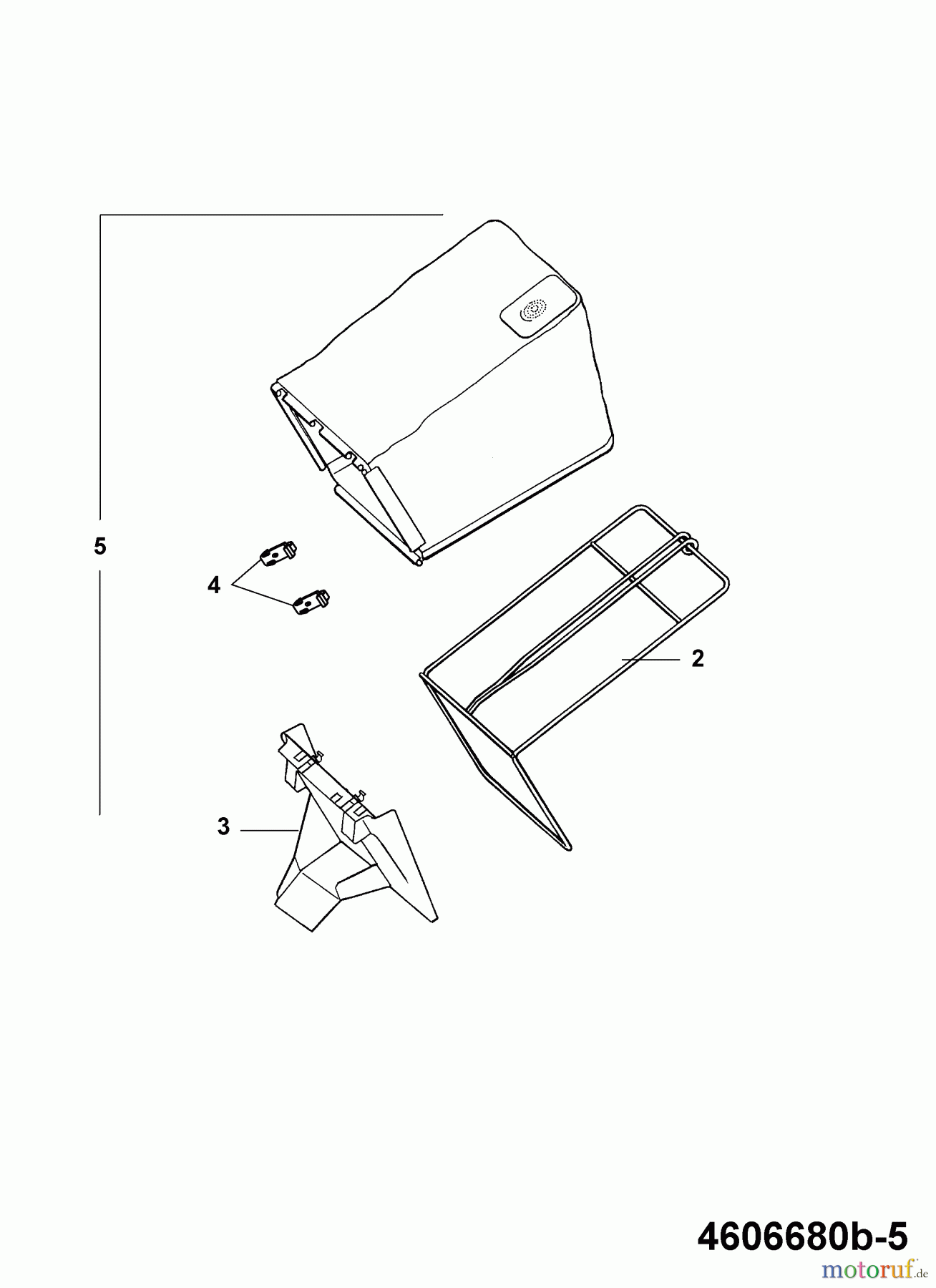  Wolf-Garten Petrol mower self propelled B 46 TBA 4606680 Series B  (2007) Grass bag