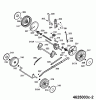 Wolf-Garten Esprit 46 EA 4625003 Series C (2007) Spareparts Height adjustment, Wheels