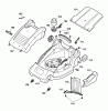 Wolf-Garten Compact plus 34 E 4904003 Series B (2006) Spareparts Deck housing