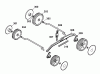 Wolf-Garten B plus 34 E 4904085 Series B (2008) Spareparts Height adjustment, Wheels